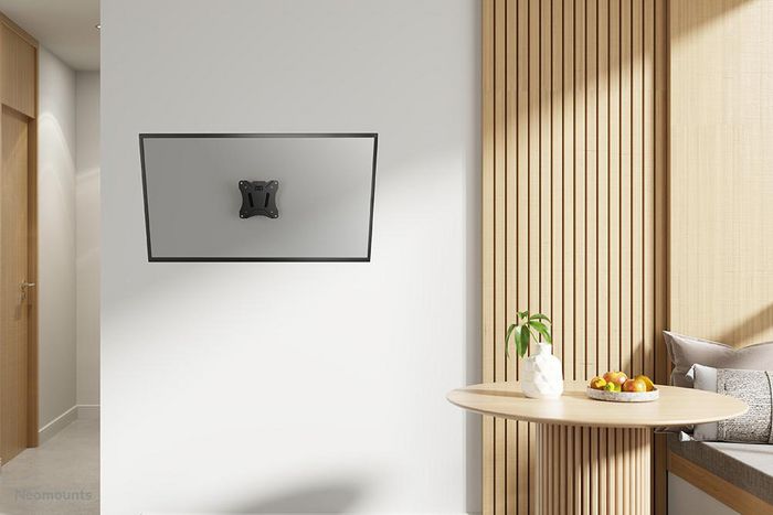 Neomounts Support mural inclinable NM-W60BLACK pour écrans plats jusqu'à 30" (VESA 75x75-100x100 mm), acier noir, 25 kg max