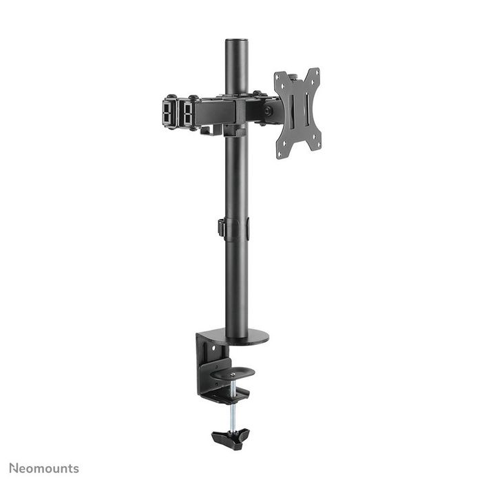 Neomounts Support de Bureau FPMA-D550BLACK Noir, Montage Inclinable Pivotant Rotatif pour Écran Plat jusqu'à 32", Compatible VESA 75x75/100x100 mm, Capacité 8 kg