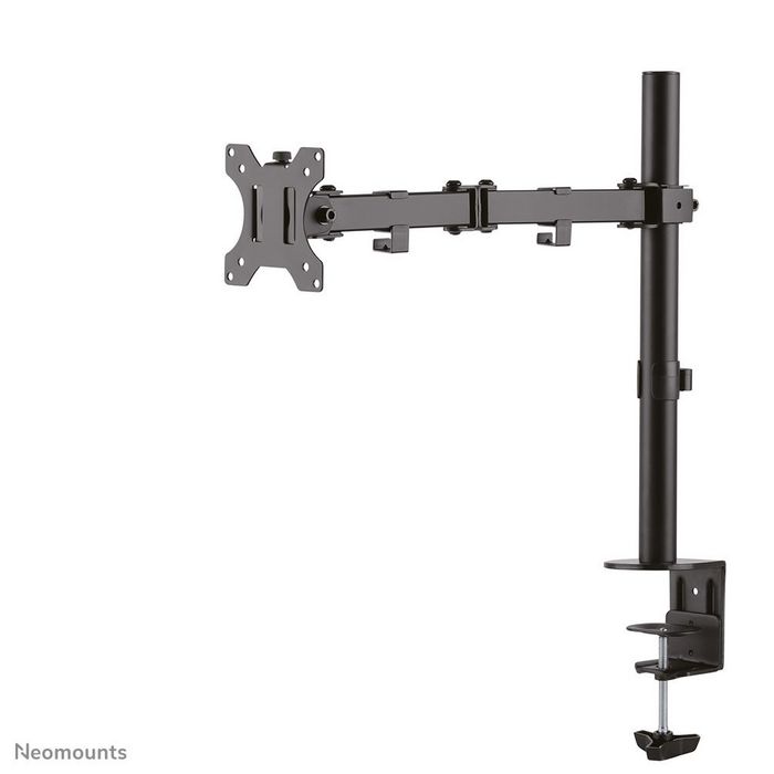 Neomounts Support de Bureau FPMA-D550BLACK Noir, Montage Inclinable Pivotant Rotatif pour Écran Plat jusqu'à 32", Compatible VESA 75x75/100x100 mm, Capacité 8 kg