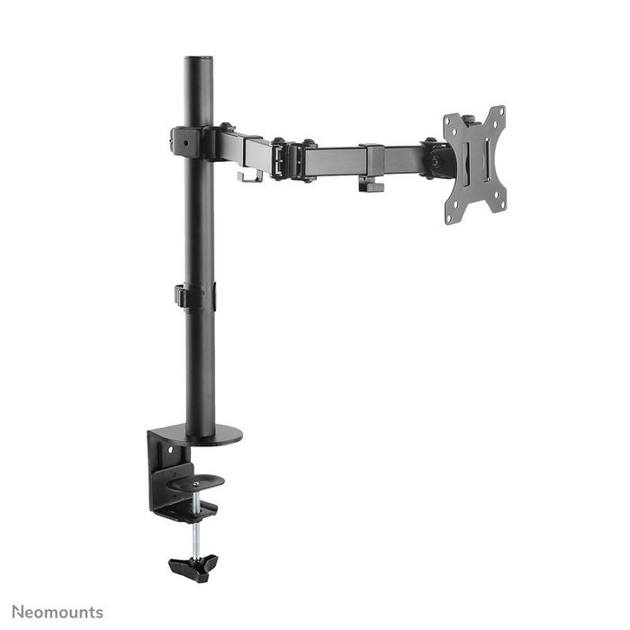 Neomounts Support de Bureau FPMA-D550BLACK Noir, Montage Inclinable Pivotant Rotatif pour Écran Plat jusqu'à 32", Compatible VESA 75x75/100x100 mm, Capacité 8 kg