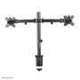 Neomounts Support de Bureau Double FPMA-D550DBLACK - Support Inclinable, Pivotant et Rotatif pour 2 Écrans jusqu'à 32" (VESA 75x75/100x100 mm)