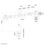 Neomounts Support de Bureau Double FPMA-D550DBLACK - Support Inclinable, Pivotant et Rotatif pour 2 Écrans jusqu'à 32" (VESA 75x75/100x100 mm)