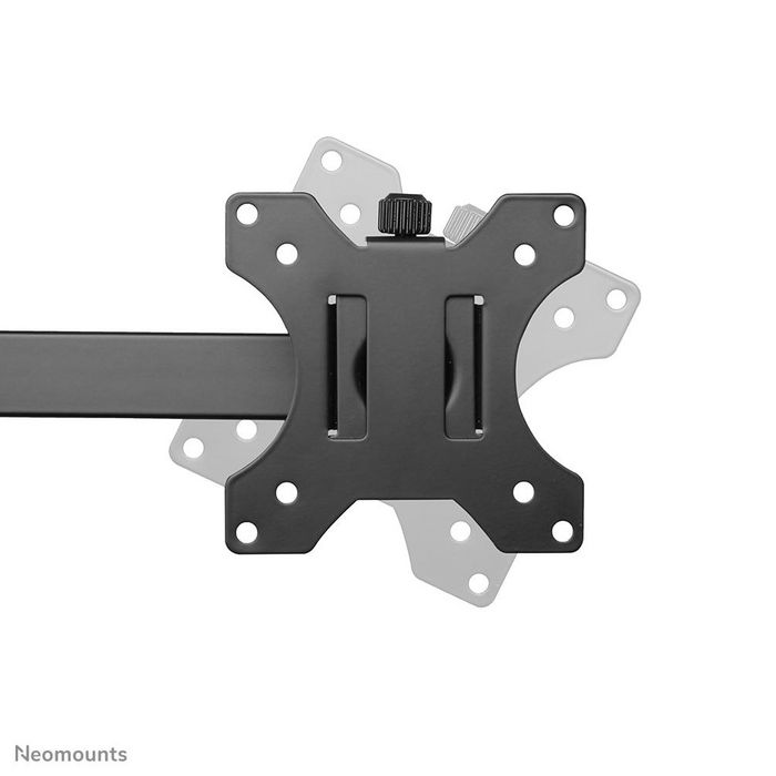 Neomounts Support de Bureau Double FPMA-D550DBLACK - Support Inclinable, Pivotant et Rotatif pour 2 Écrans jusqu'à 32" (VESA 75x75/100x100 mm)