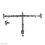 Neomounts Support de Bureau Double FPMA-D550DBLACK - Support Inclinable, Pivotant et Rotatif pour 2 Écrans jusqu'à 32" (VESA 75x75/100x100 mm)
