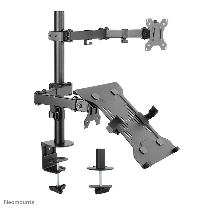 Neomounts FPMA-D550NOTEBOOK Support de bureau avec inclinaison, rotation et pivot pour écrans jusqu'à 32'' et notebooks jusqu'à 15,6''