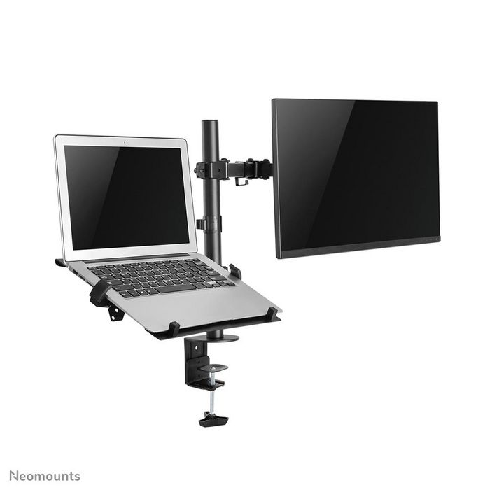 Neomounts FPMA-D550NOTEBOOK Support de bureau avec inclinaison, rotation et pivot pour écrans jusqu'à 32'' et notebooks jusqu'à 15,6''