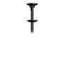 Neomounts FPMA-C340BLACK Support Plafond TV Orientable à Mouvement Complet pour Écrans 32-75 Pouces, Inclinaison, Pivotement 360°, Rotation - Noir