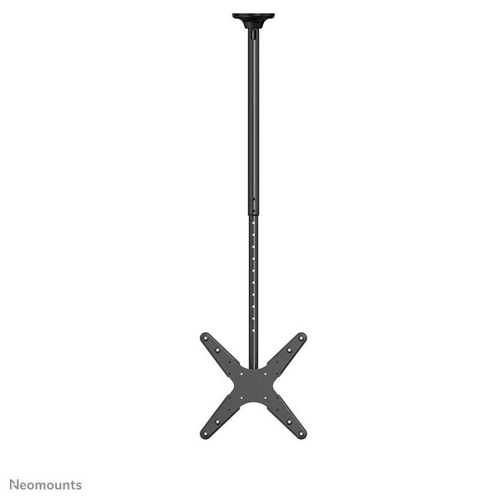 Neomounts FPMA-C340BLACK Support Plafond TV Orientable à Mouvement Complet pour Écrans 32-75 Pouces, Inclinaison, Pivotement 360°, Rotation - Noir