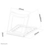 Neomounts NSLS075BLACK Support universel pour ordinateur portable avec 5 positions d'inclinaison, noir