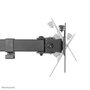 Neomounts Support de Bureau Double FPMA-D550DDBLACK pour 2 Écrans - Montage Inclinable Pivotant Rotatif jusqu'à 32", VESA 100x100, Charge 8 kg, Gestion Câbles