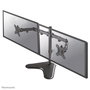 Neomounts Support de Bureau Double FPMA-D550DDBLACK pour 2 Écrans - Montage Inclinable Pivotant Rotatif jusqu'à 32", VESA 100x100, Charge 8 kg, Gestion Câbles