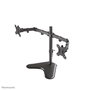 Neomounts Support de Bureau Double FPMA-D550DDBLACK pour 2 Écrans - Montage Inclinable Pivotant Rotatif jusqu'à 32", VESA 100x100, Charge 8 kg, Gestion Câbles