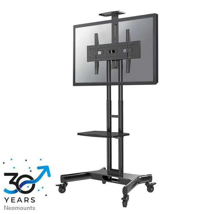 Neomounts NM-M1700BLACK - Support mobile au sol pour écran TV plat jusqu'à 75" (191 cm) - Capacité 50 kg - Réglable en hauteur - avec étagère multimédia Neomounts NM-M1700BLACK - Support mobile au sol pour écran TV plat jusqu'à 75" (191 cm) - Capacité 50 kg - Réglable en hauteur - avec étagère multimédia
