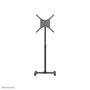 Neomounts NS-FS100BLACK - Socle au sol pour écran plat TV jusqu'à 55" (140 cm), inclinaison 30°, réglable en hauteur 75-124 cm, support VESA 400x400, capacité 20 kg