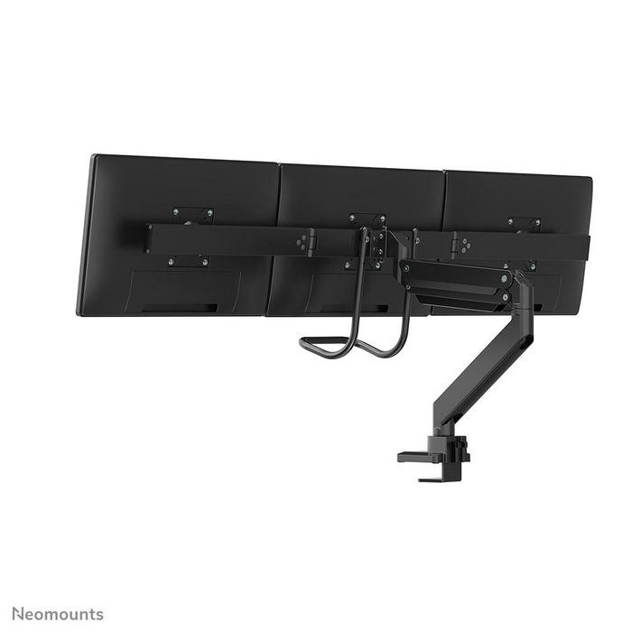 Neomounts NM-D775DX3BLACK - Support de bureau articulé à gaz pour 3 écrans jusqu'à 27" (68,6 cm), pivot 180°, inclinaison 20°, compatible VESA 100x100/75x75 mm - Noir Neomounts NM-D775DX3BLACK - Support de bureau articulé à gaz pour 3 écrans jusqu'à 27" (68,6 cm), pivot 180°, inclinaison 20°, compatible VESA 100x100/75x75 mm - Noir