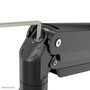 Neomounts NM-D775DX3BLACK - Support de bureau articulé à gaz pour 3 écrans jusqu'à 27" (68,6 cm), pivot 180°, inclinaison 20°, compatible VESA 100x100/75x75 mm - Noir
