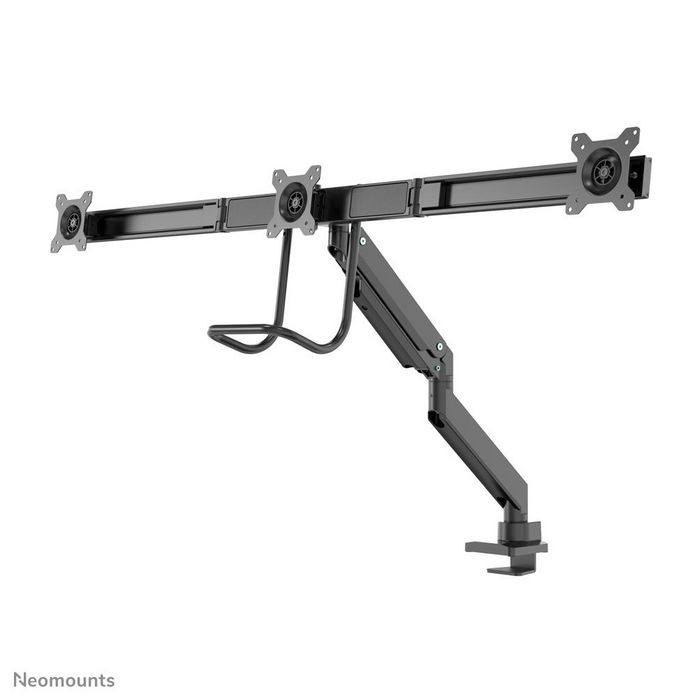 Neomounts NM-D775DX3BLACK - Support de bureau articulé à gaz pour 3 écrans jusqu'à 27" (68,6 cm), pivot 180°, inclinaison 20°, compatible VESA 100x100/75x75 mm - Noir Neomounts NM-D775DX3BLACK - Support de bureau articulé à gaz pour 3 écrans jusqu'à 27" (68,6 cm), pivot 180°, inclinaison 20°, compatible VESA 100x100/75x75 mm - Noir