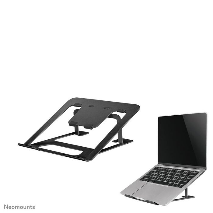 Neomounts NSLS085BLACK Support pliable universel pour ordinateur portable (10''-17'', max 5 kg, réglable en hauteur) - Noir