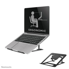 Neomounts NSLS085BLACK Support pliable universel pour ordinateur portable (10''-17'', max 5 kg, réglable en hauteur) - Noir