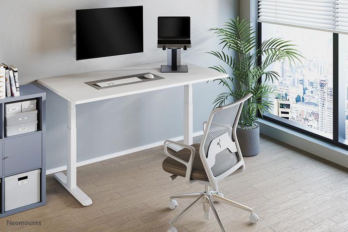 Neomounts NSLS200 - Support pliable et réglable pour ordinateur portable universel 10" à 17" (jusqu'à 5 kg) - Argent/Noir