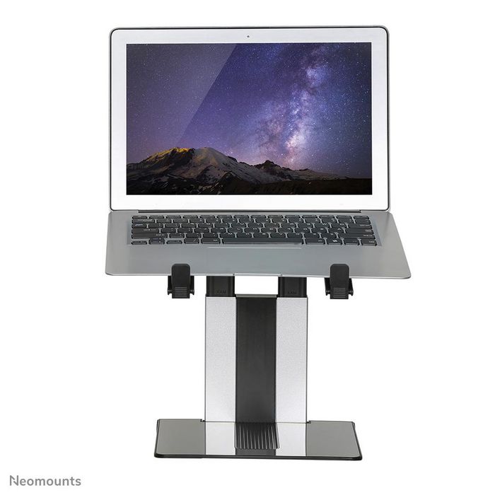 Neomounts NSLS200 - Support pliable et réglable pour ordinateur portable universel 10" à 17" (jusqu'à 5 kg) - Argent/Noir