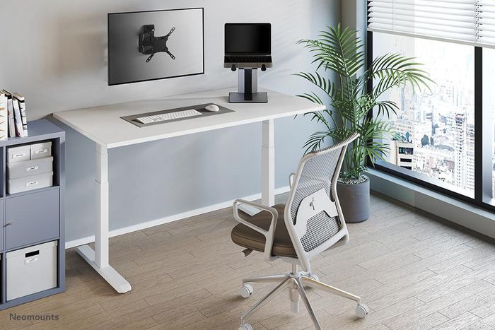Neomounts NSLS200 - Support pliable et réglable pour ordinateur portable universel 10" à 17" (jusqu'à 5 kg) - Argent/Noir