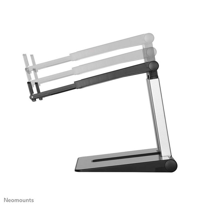 Neomounts NSLS200 - Support pliable et réglable pour ordinateur portable universel 10" à 17" (jusqu'à 5 kg) - Argent/Noir