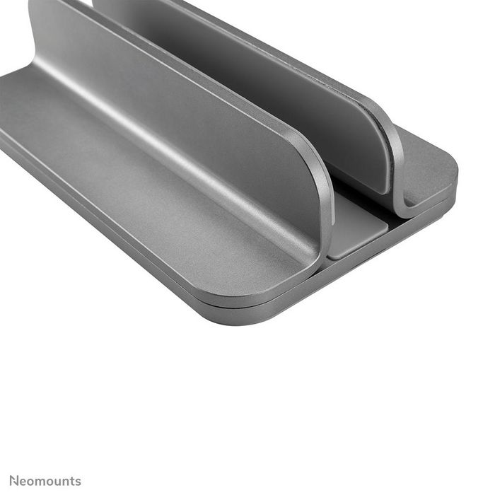 Neomounts NSLS300 Support vertical universel pour ordinateur portable 11 à 17 pouces en aluminium argent - Économiseur d'espace bureau