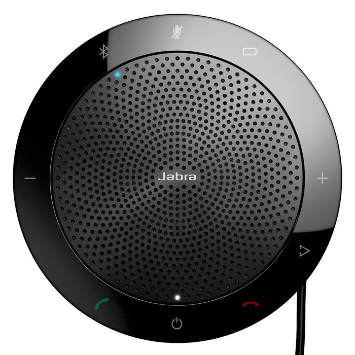Jabra Speak 510 - Speakerphone de conférence USB/Bluetooth avec son clair et microphone omnidirectionnel, compatible Cortana, Siri, Google Assistant