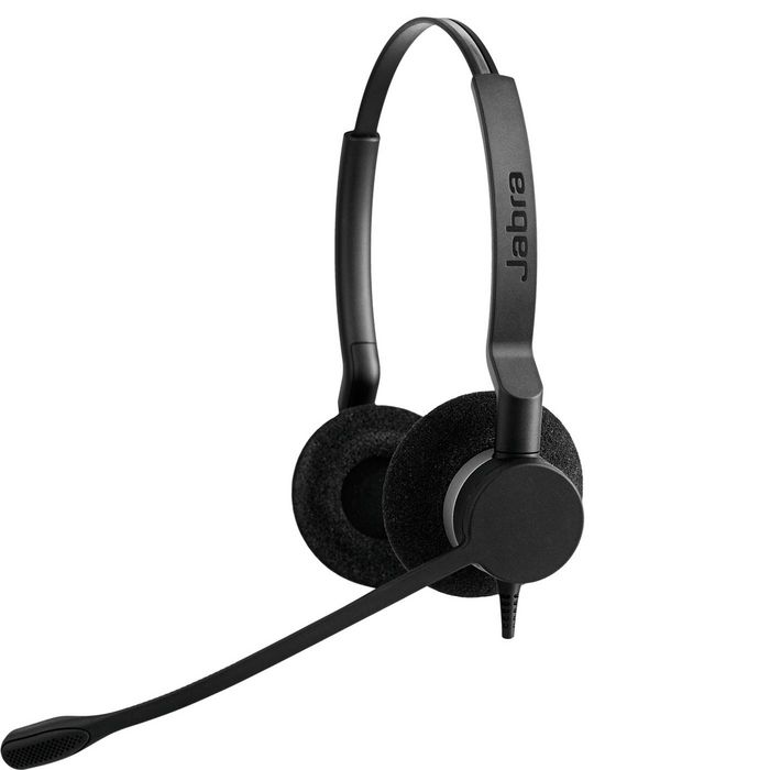Jabra Biz 2300 - Micro-casque téléphonique professionnel duo (double écouteur) filaire avec Quick Disconnect - Réduction de bruit, ultra léger et confortable pour centre de contact Jabra Biz 2300 - Micro-casque téléphonique professionnel duo (double écouteur) filaire avec Quick Disconnect - Réduction de bruit, ultra léger et confortable pour centre de contact