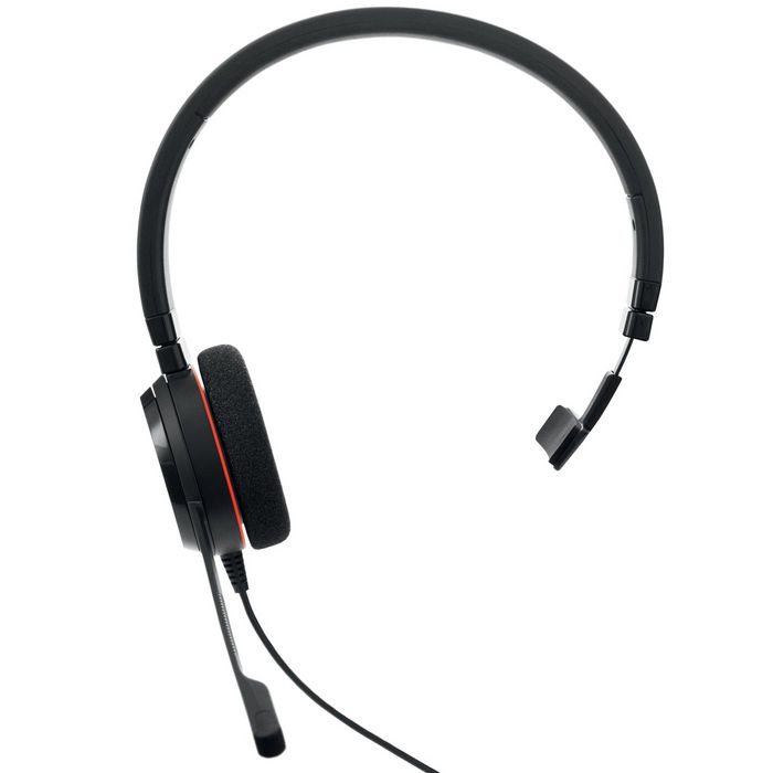 Jabra Evolve 20 - Casque professionnel filaire avec contrôle d'appels, connexion USB/jack et design supra-auriculaire pour bureau et téléphonie