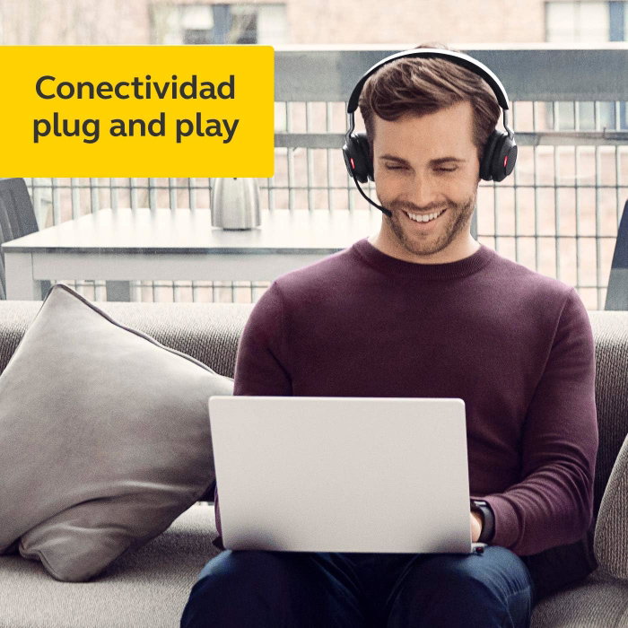 Jabra Evolve2 65 UC Stereo Headset Bluetooth USB-A Noir