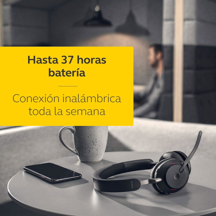 Jabra Evolve2 65 UC Stereo Headset Bluetooth USB-A Noir