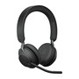 Jabra Evolve2 65 Link380c - Casque sans fil professionnel avec micro pour Communication unifiée (UC), Réduction de bruit passive, Autonomie 37 heures, Noir