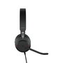 Jabra Evolve2 40 Casque filaire professionnel avec réduction de bruit passive, busylight et 3 microphones, USB-A/USB-C, pour communications unifiées
