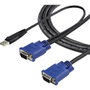 StarTech.com Cable KVM Ultra Fin VGA USB 2.0 - 3,05 m - Noir