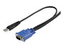 StarTech.com Cable KVM Ultra Fin VGA USB 2.0 - 3,05 m - Noir