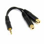 Câble Audio Jack (3,5 mm) Coupleur Startech MUY1MFF Noir 0,15 m