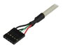 Startech Adaptateur USB A Femelle vers 5 Broches en Ligne USB2HAB Câble Adaptateur USB Femelle 2 Ports 20 cm