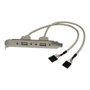 Startech Adaptateur USB A Femelle vers 5 Broches en Ligne USB2HAB Câble Adaptateur USB Femelle 2 Ports 20 cm