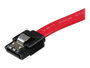 Startech Cable SATA 30 cm avec Verrouillage de Sécurité - Connecteur SATA Mâle vers Mâle - Rouge SATA3