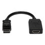 Startech.com Adaptateur DisplayPort vers HDMI 24 cm - Résolution 1920x1200 - Connecteur DisplayPort Mâle vers HDMI Femelle - Noir