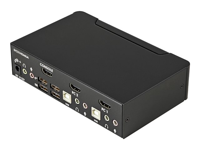 StarTech.com Switch KVM HDMI 2 Ports avec Hub USB et Audio SV231HDMIUA StarTech.com Switch KVM HDMI 2 Ports avec Hub USB et Audio SV231HDMIUA