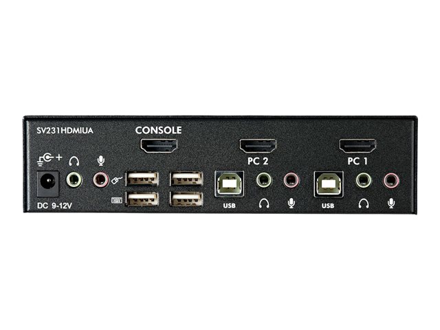 StarTech.com Switch KVM HDMI 2 Ports avec Hub USB et Audio SV231HDMIUA StarTech.com Switch KVM HDMI 2 Ports avec Hub USB et Audio SV231HDMIUA
