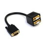Startechcom VGASPL1VV Câble Splitter VGA 0.3m Macho vers Double Femelle Noir