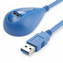 Startech Câble USB USB3SEXT5DSK Bleu 1,5 m