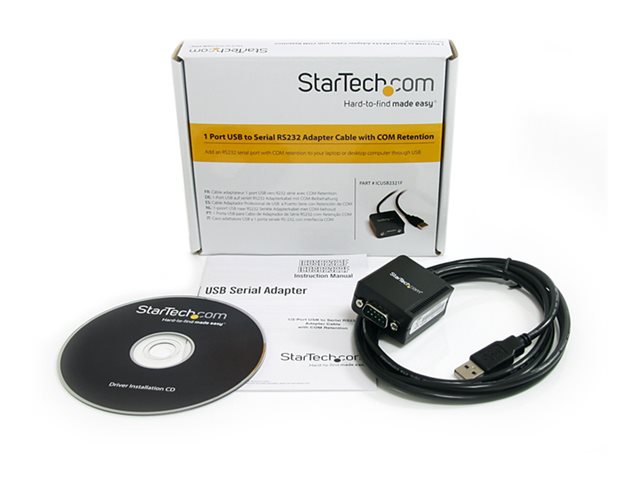StarTech.com Adaptateur USB vers Série RS232 DB9 avec Rétention COM Startechcom ICUSB232SM