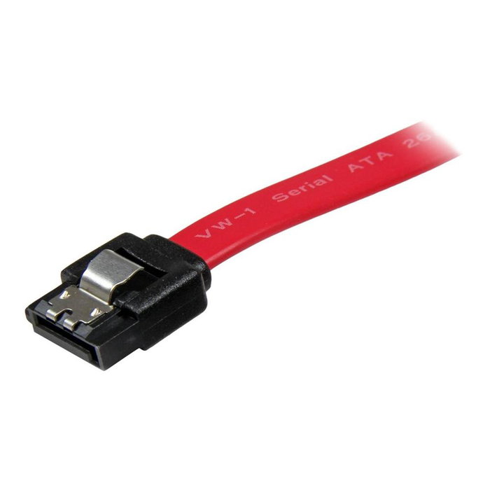 Startechcom Câble SATA avec Verrouillage 20 cm Rouge - SATA III 6 Gbps - Connecteurs Mâle/Mâle Startechcom Câble SATA avec Verrouillage 20 cm Rouge - SATA III 6 Gbps - Connecteurs Mâle/Mâle
