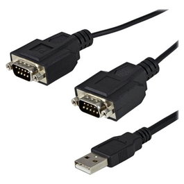 StarTech.com Adaptateur USB vers 2 Ports RS-232 Série DB9 - Câble 1,8m