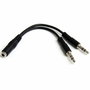 Adaptateur Audio Jack Startech MUYHSFMM Noir 0,13 m